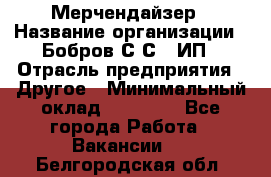 Мерчендайзер › Название организации ­ Бобров С.С., ИП › Отрасль предприятия ­ Другое › Минимальный оклад ­ 17 000 - Все города Работа » Вакансии   . Белгородская обл.